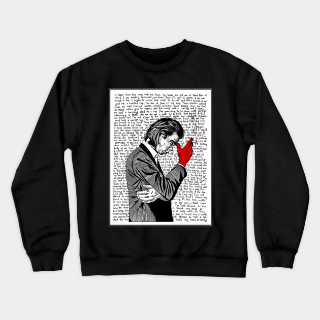 NICK CAVE Crewneck Sweatshirt by Kankiku Studio